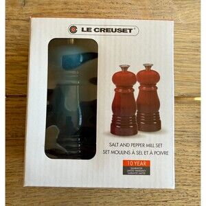 NEW Le Creuset Petite Salt And Pepper Mill Set Deep Teal Blue
